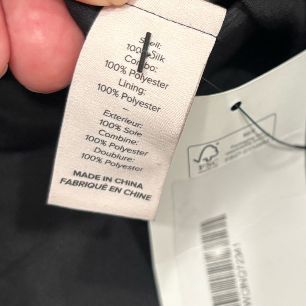 Cinq A Sept Kimberly Dot-Print Ruched Short-Sleeve Top Size Large 100% Silk - Picture 8 of 10